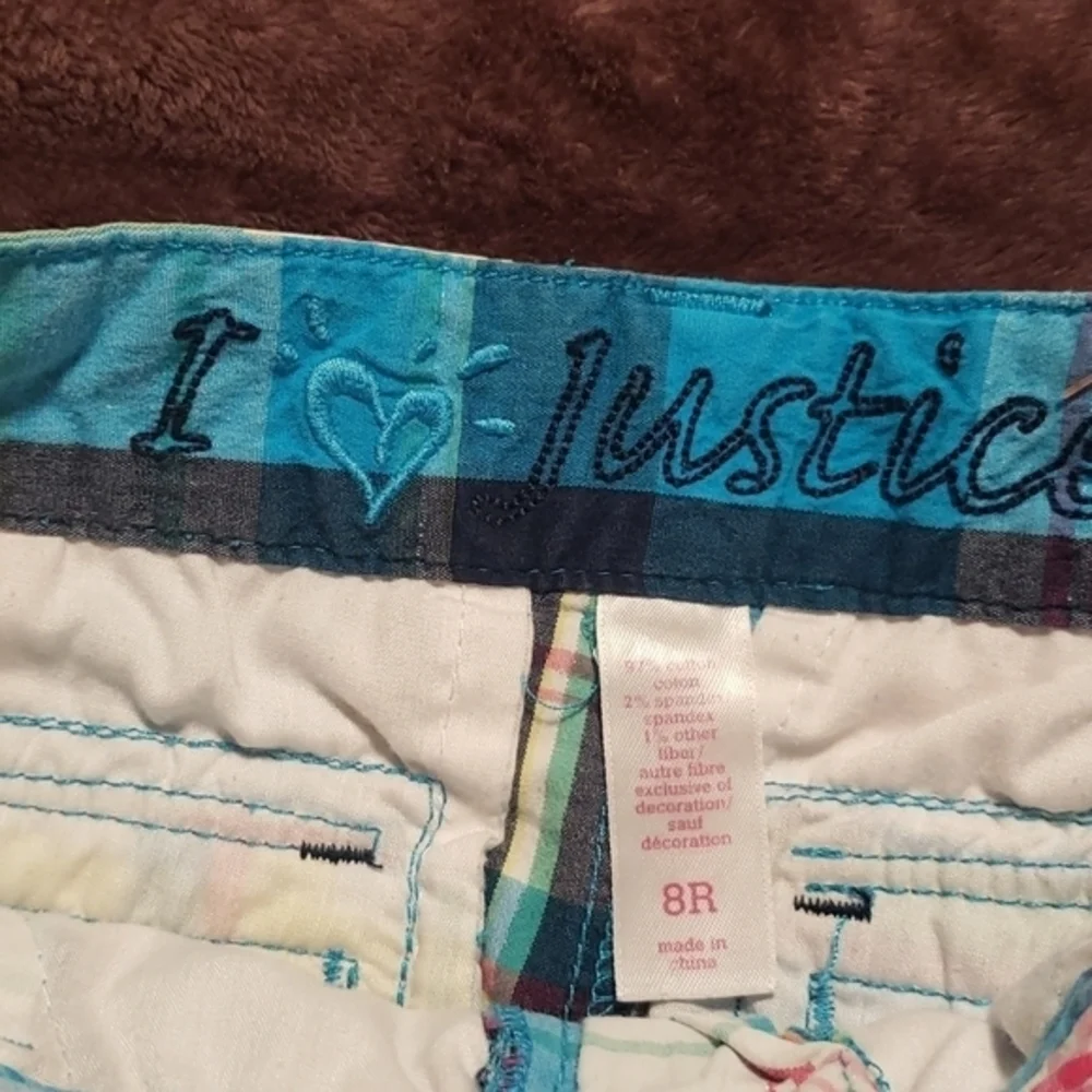 Girls plaid‎ shorts